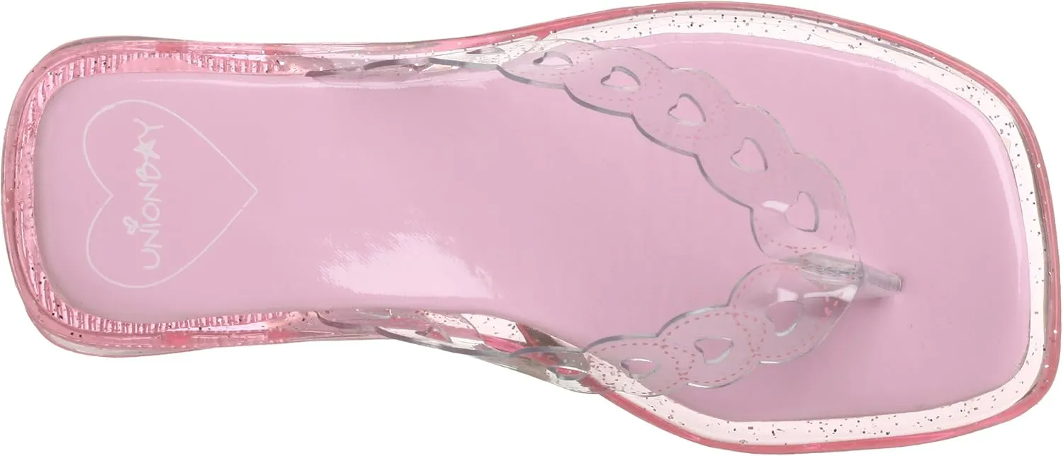 UNIONBAY Little Kid/Big Kid Allie-g Jelly Heart Thong