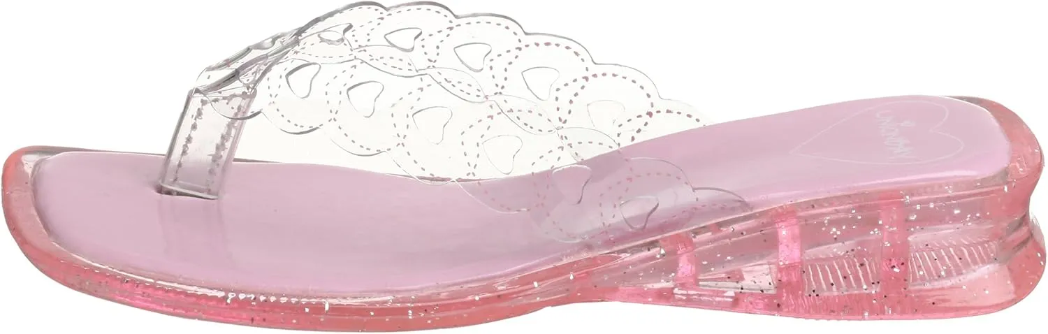 UNIONBAY Little Kid/Big Kid Allie-g Jelly Heart Thong