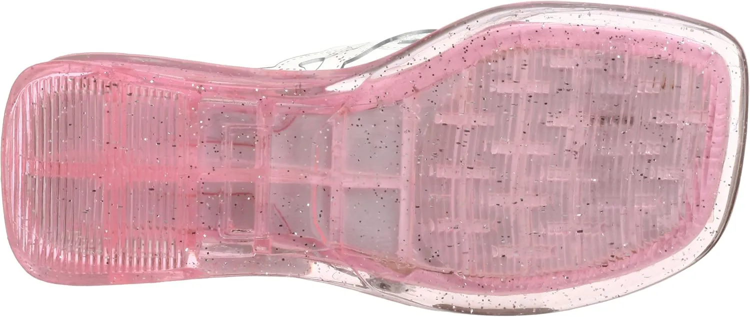 UNIONBAY Little Kid/Big Kid Allie-g Jelly Heart Thong