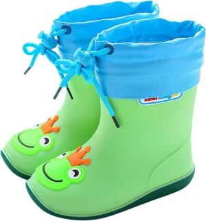 Unisex Kids Print Rain Boots Waterproo𝐟 Rubber Rain Shoes Toddler Boys Girls Lightweight Rainboots Kids Rain Boots