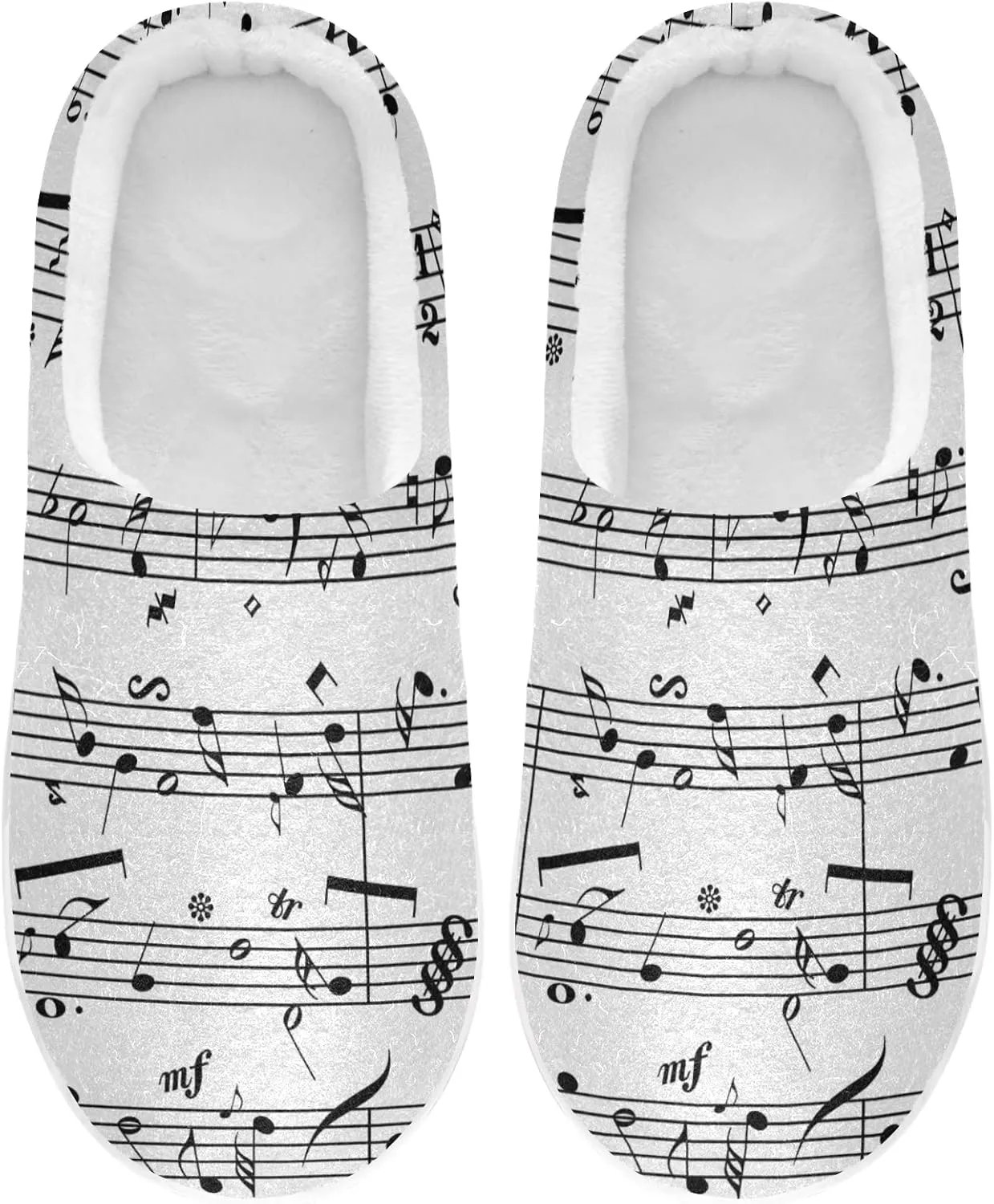 Unisex Memory Foam House Slippers Non-Skid Soft Warm Sole Coral Fleece Slip-on Closed Toe Hand Free Shoes for Bedroom Travel 6-17