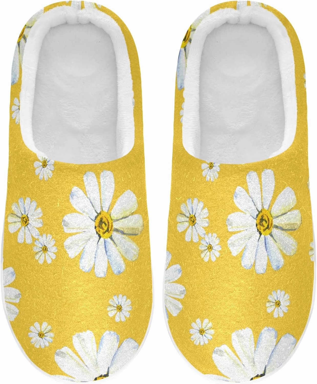 Unisex Memory Foam House Slippers Non-Skid Soft Warm Sole Coral Fleece Slip-on Closed Toe Hand Free Shoes for Bedroom Travel 6-17