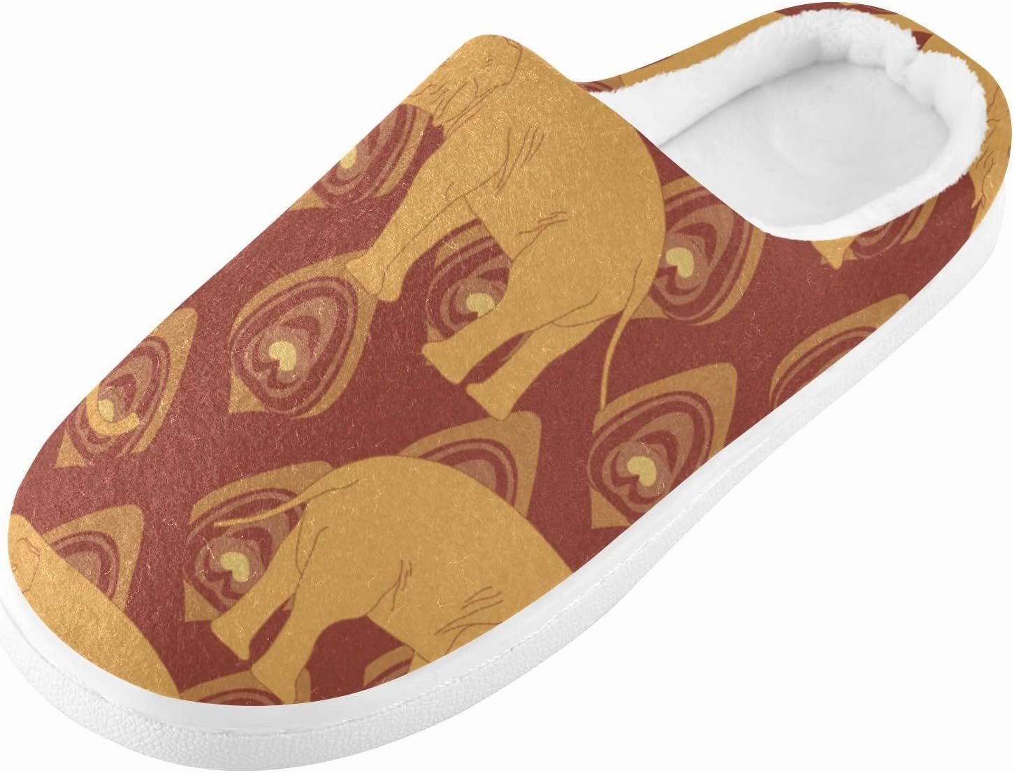 Unisex Memory Foam House Slippers Non-Skid Soft Warm Sole Coral Fleece Slip-on Closed Toe Hand Free Shoes for Bedroom Travel 6-17
