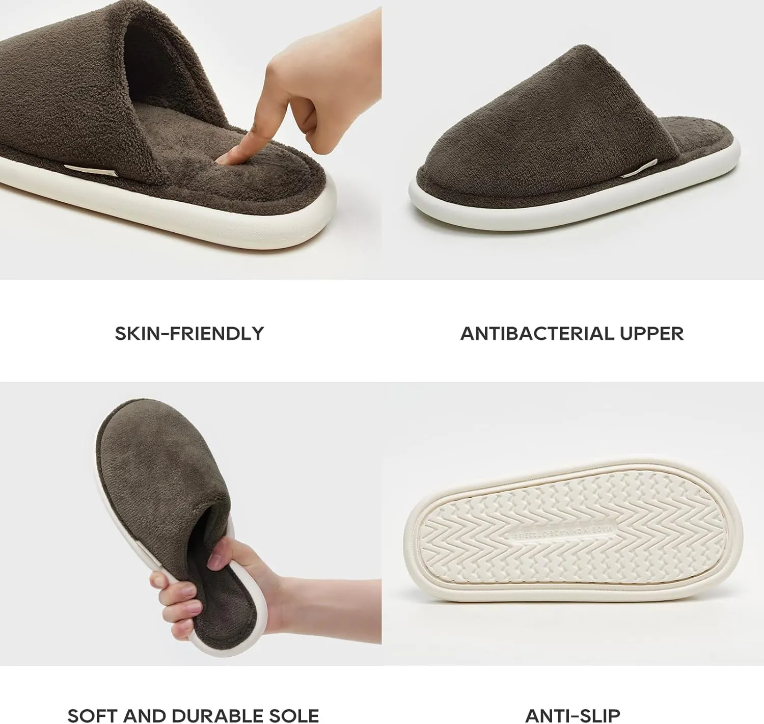 utune Slippers for Women House Slippers Winter Fuzzy Slippers Indoor Cozy Slippers Slip On Slippers for Men