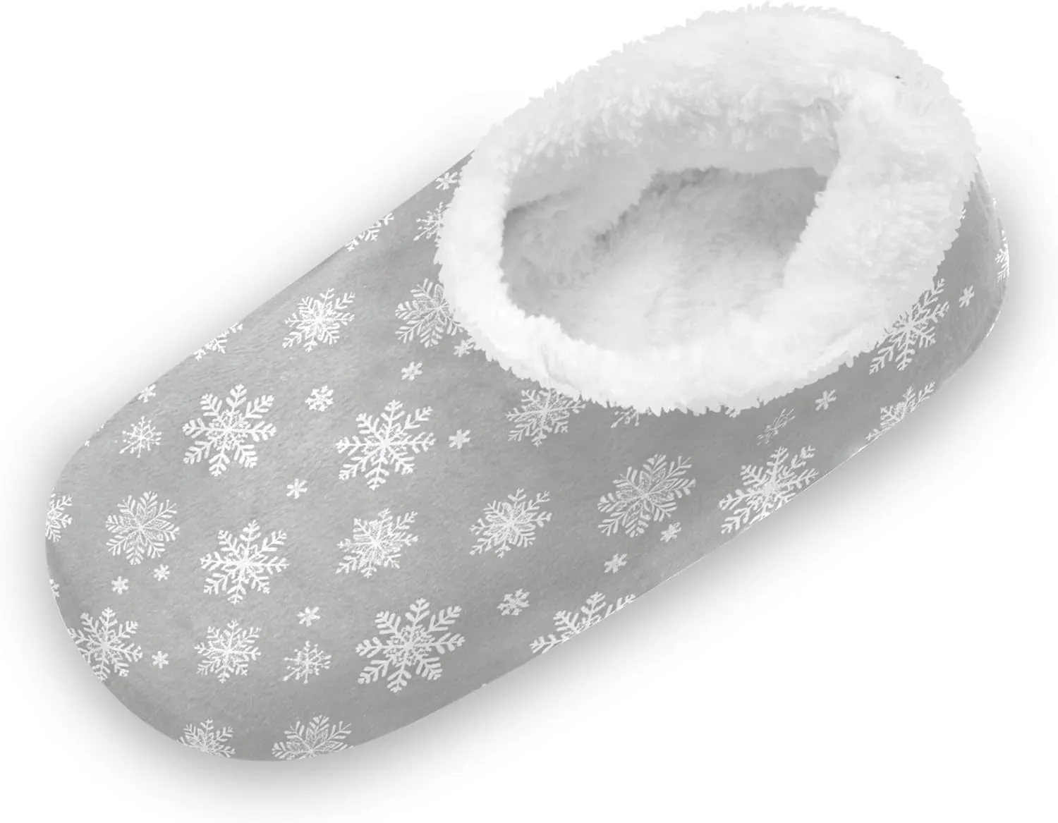 Vnurnrn Christmas Flamingos Pink Winter House Slippers Indoor Fuzzy Feet Slippers Cozy Home Shoes Soft Sole Slippers for Home