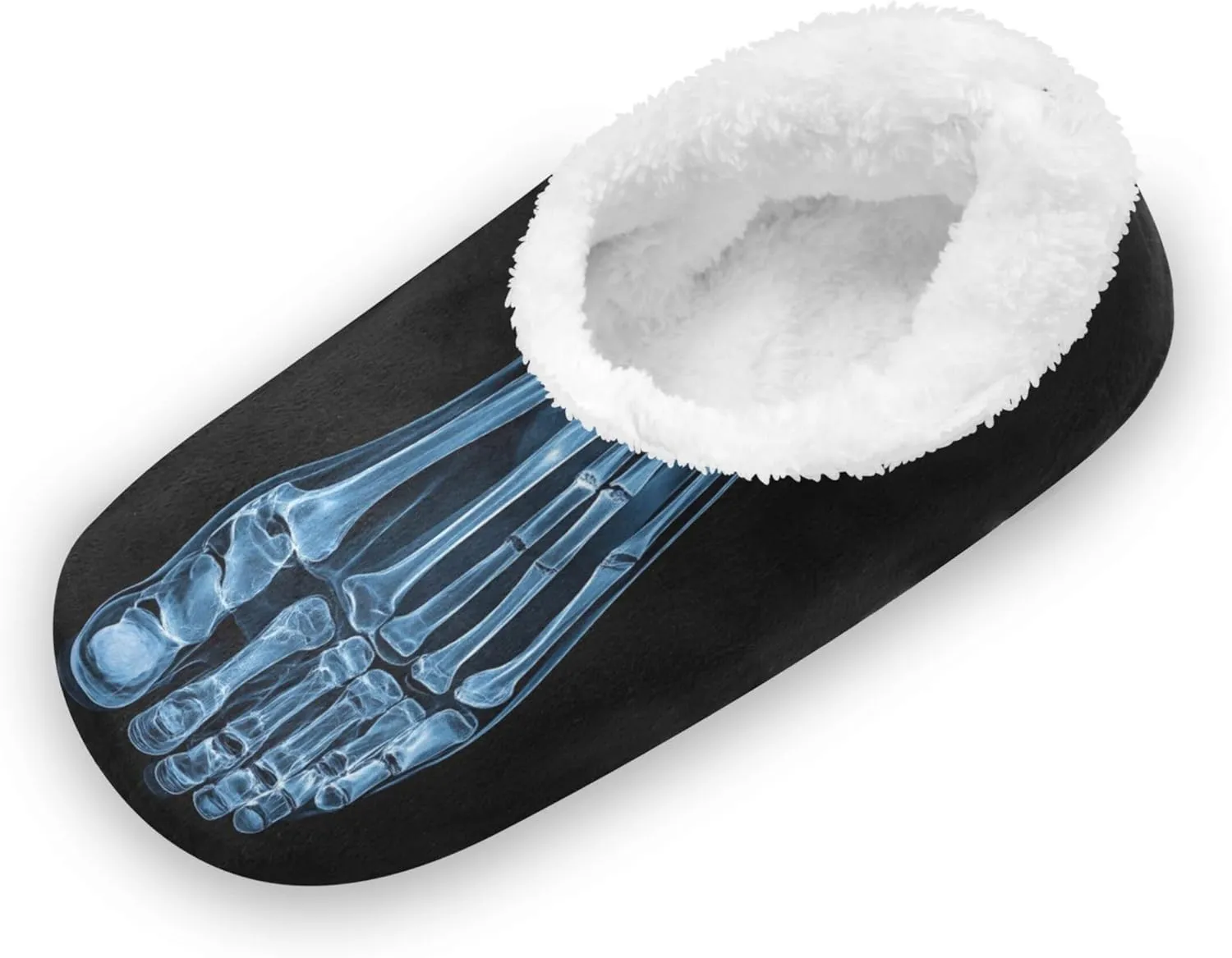 Vnurnrn Custom Photo Name Christmas Winter House Slippers Personalized Indoor Fuzzy Feet Slippers Cozy Home Shoes Slippers