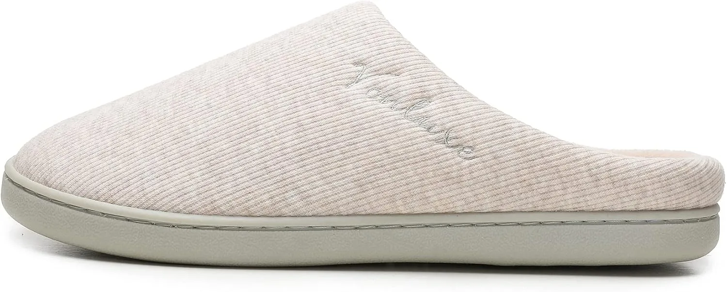 Vonluxe Women's House Slippers Comfy Memory Foam Bedroom Slippers Soft Light Ladies Shoes with Outdoor Indoor Anti-Skid Waterproof Sole