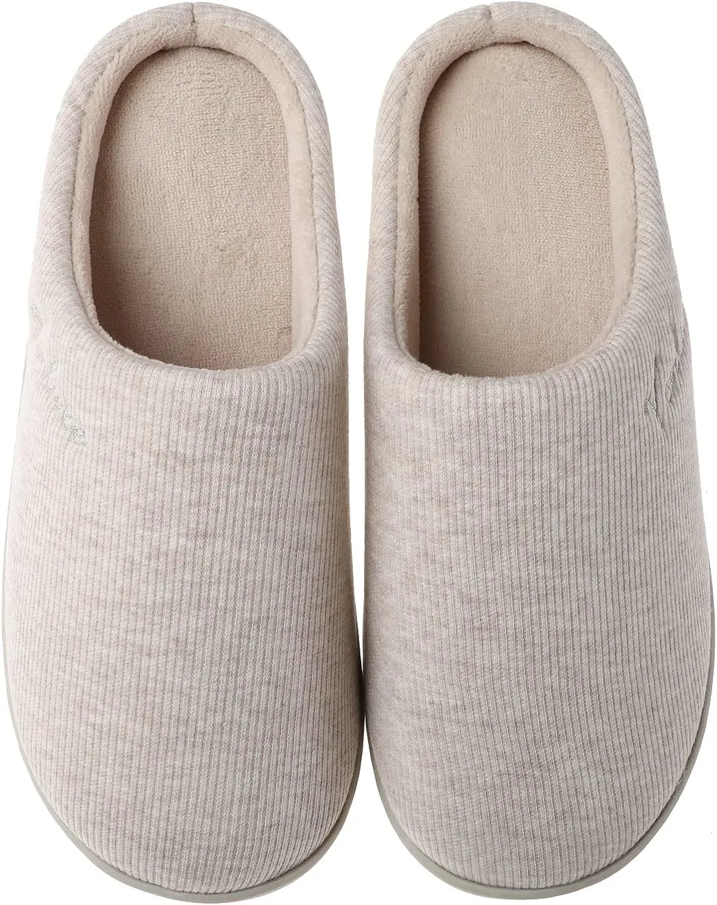 Vonluxe Women's House Slippers Comfy Memory Foam Bedroom Slippers Soft Light Ladies Shoes with Outdoor Indoor Anti-Skid Waterproof Sole
