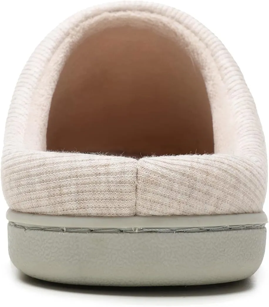 Vonluxe Women's House Slippers Comfy Memory Foam Bedroom Slippers Soft Light Ladies Shoes with Outdoor Indoor Anti-Skid Waterproof Sole