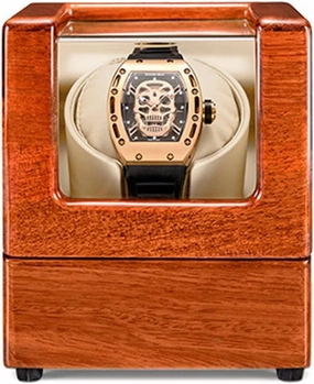 Watch Display Box Single Automatic Watch Winder Wood Shell Piano Paint Exterior with Soft Flexible Watch Pillow and Quiet Mabuchi Motors (Color : Black, Size : 1 0) (Beige b) (Beige a)