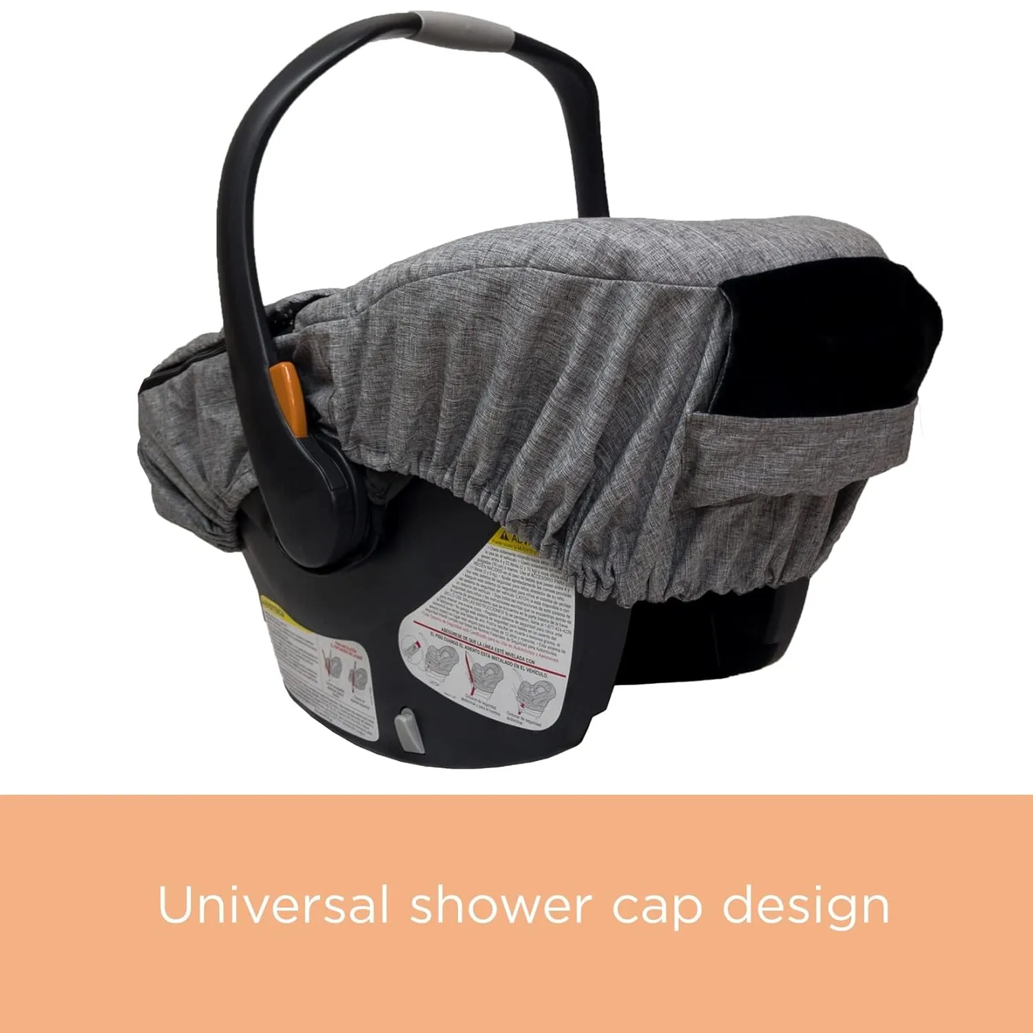 Winter Carseat Cover for Baby | Infant Car Seat Cover Baby | Doona Accessories | Winter Car Seat Canopy for Boys & Girls | New Born Essentials Must Haves for Cold Weather | Warm & Thick Fleece (Gray)