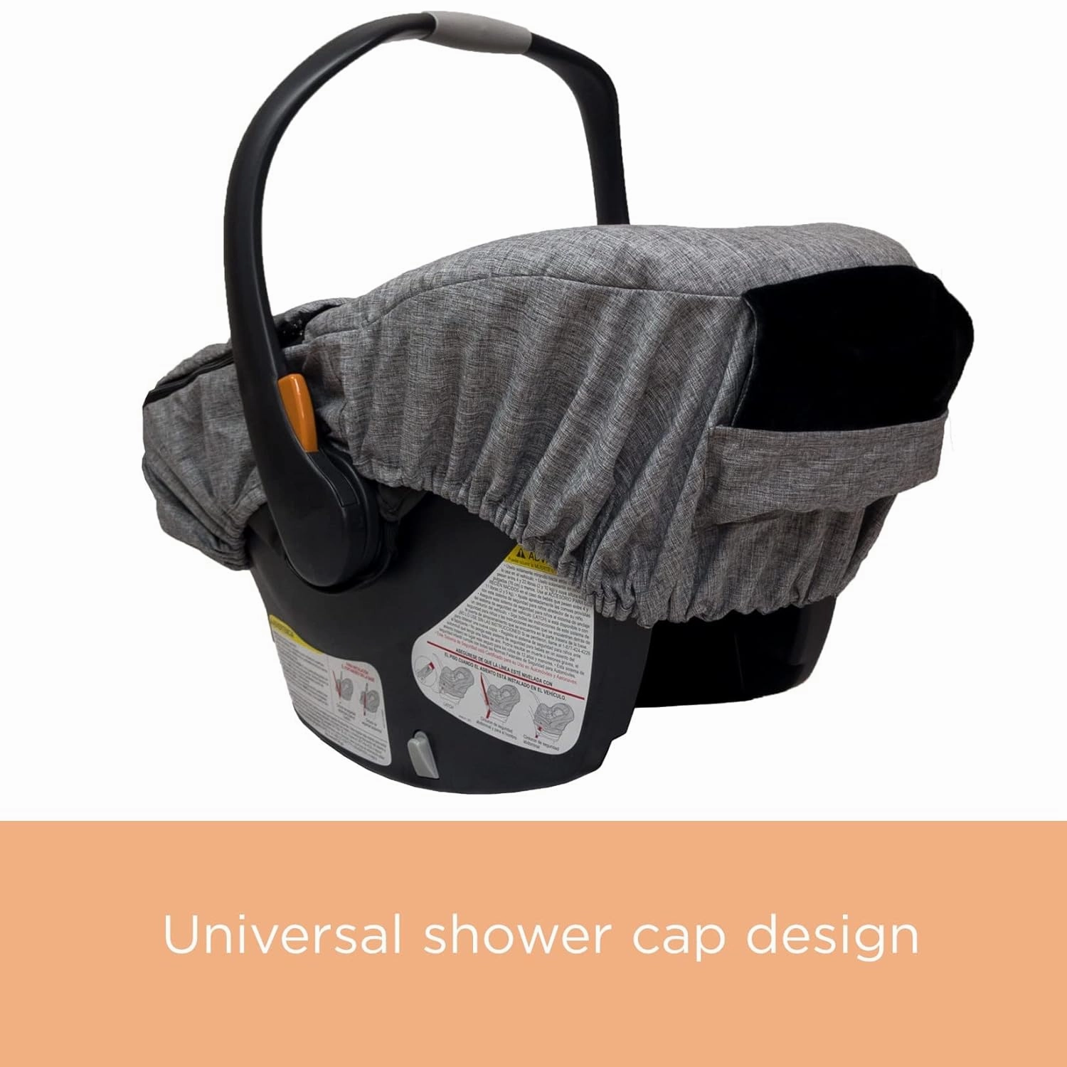 Winter Carseat Cover for Baby | Infant Car Seat Cover Baby | Doona Accessories | Winter Car Seat Canopy for Boys & Girls | New Born Essentials Must Haves for Cold Weather | Warm & Thick Fleece (Black)