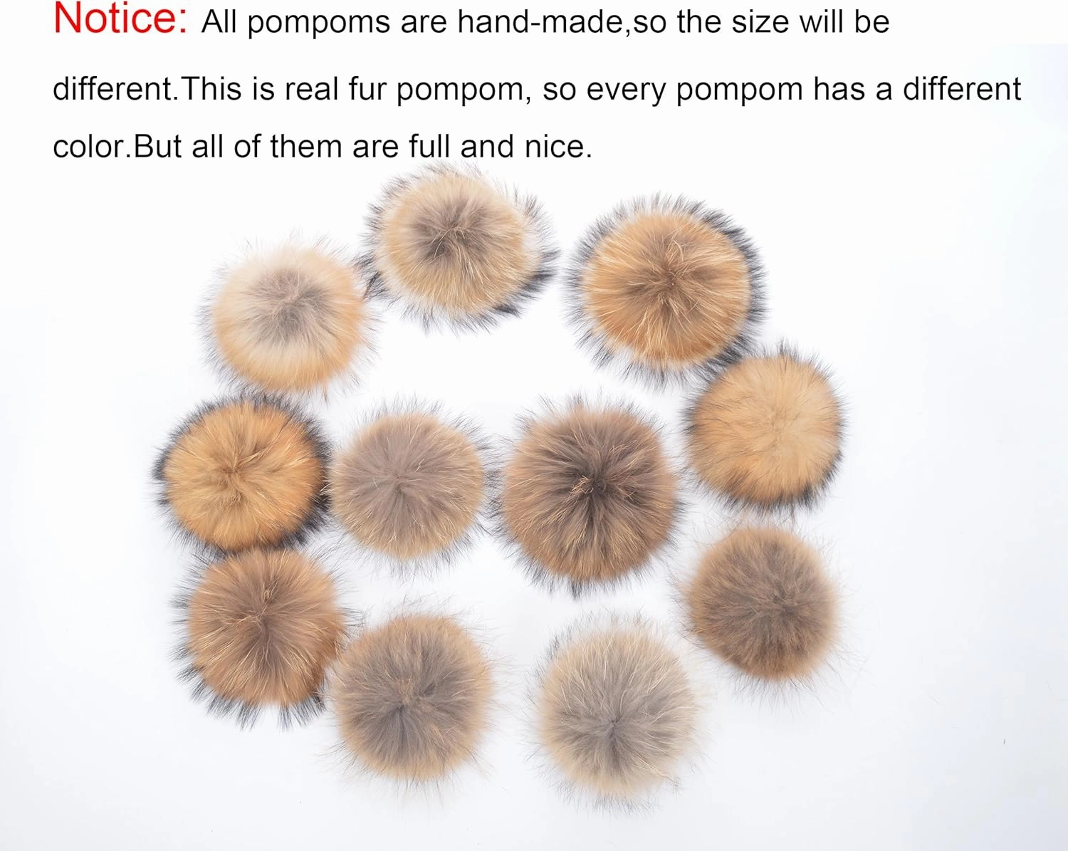 Women Cashmere Winter Slouchy Knit Beanie Hat with Real Fur Pom Pom Winter Beanie Knit Stocking Cap Ski Hat