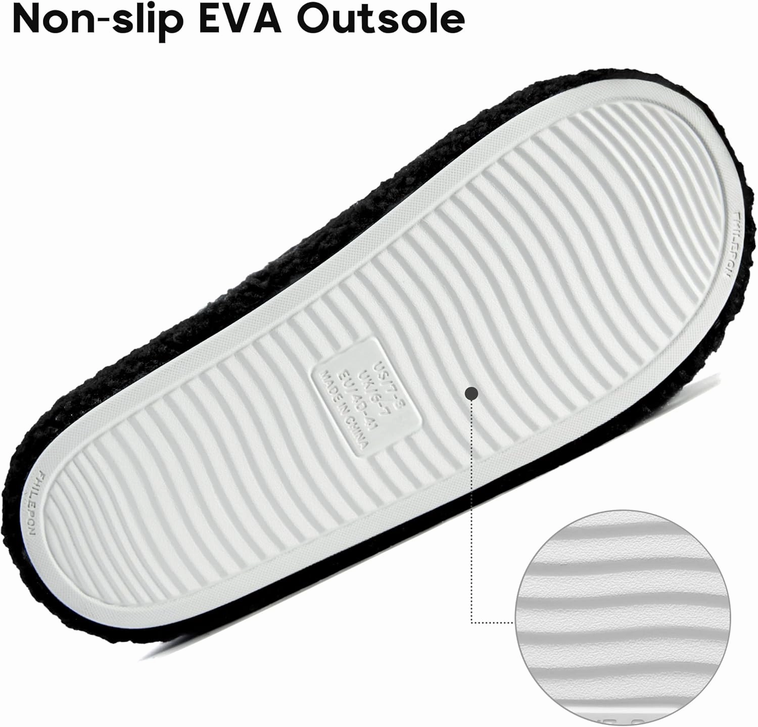 Women's House Slippers Open Toe Indoor Slippers Memory Foam House Shoes with Soft Fleece