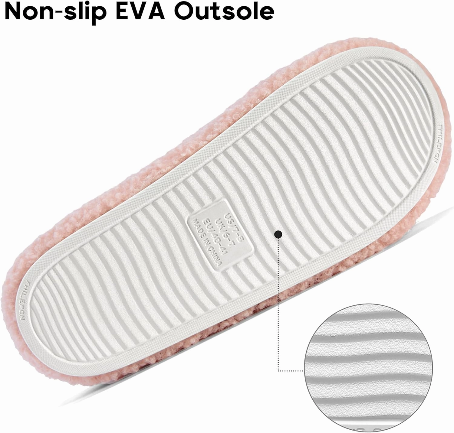 Women's House Slippers Open Toe Indoor Slippers Memory Foam House Shoes with Soft Fleece