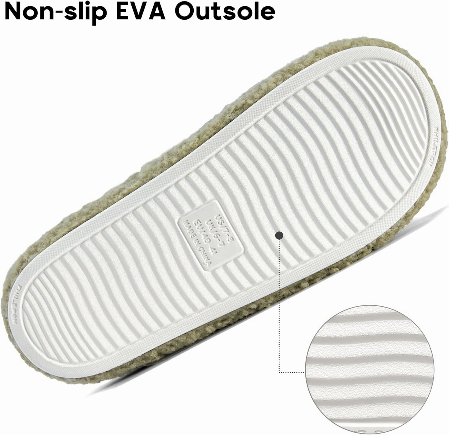 Women's House Slippers Open Toe Indoor Slippers Memory Foam House Shoes with Soft Fleece