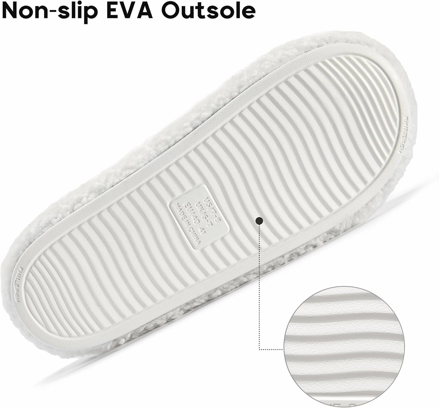 Women's House Slippers Open Toe Indoor Slippers Memory Foam House Shoes with Soft Fleece