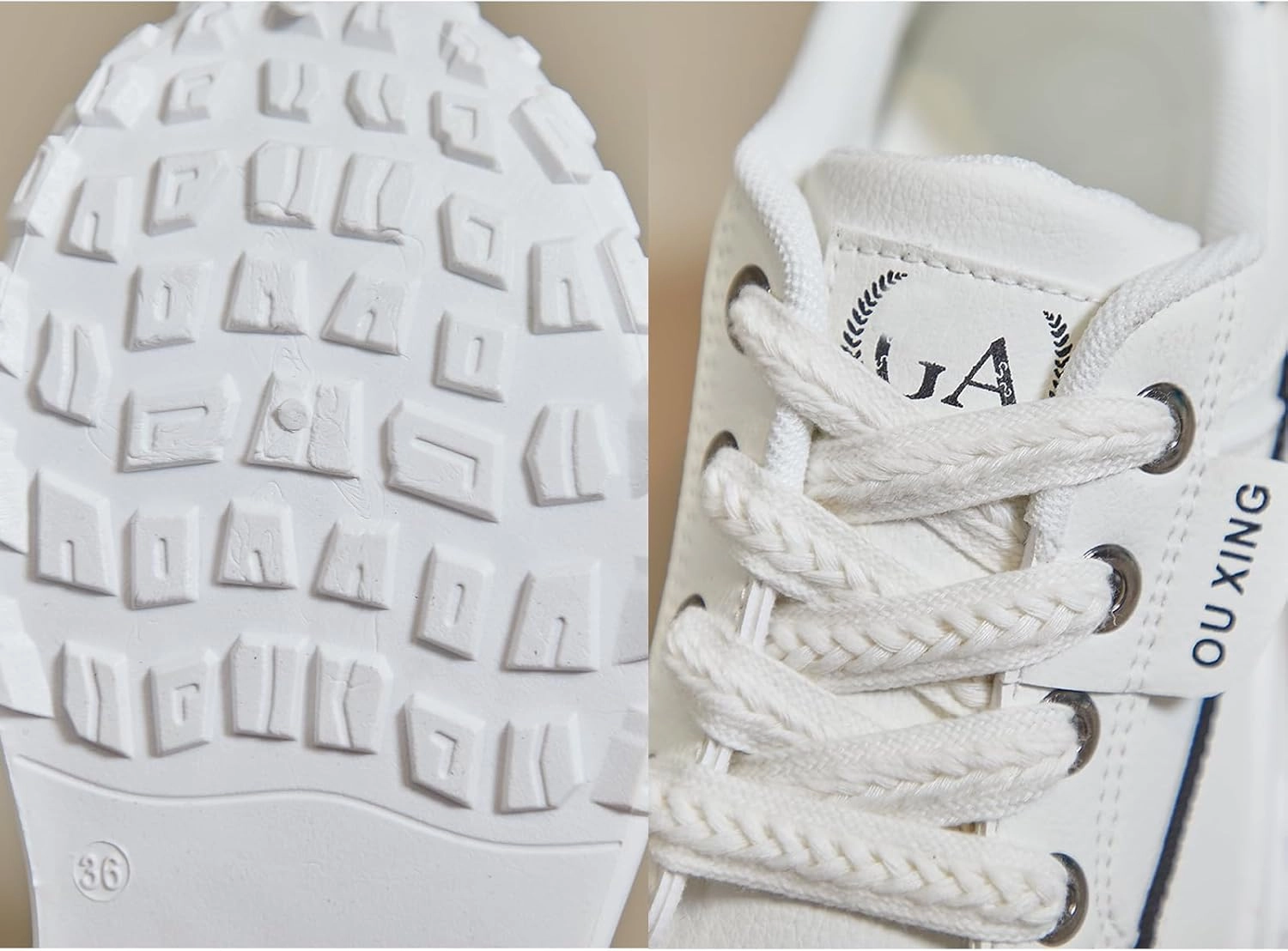 Women's Leather Platform Increasing Sneakers Fashion Chunky Lace Up Low Top Sports Trainers High Top Casual Non-Slip Walking Dad Shoes