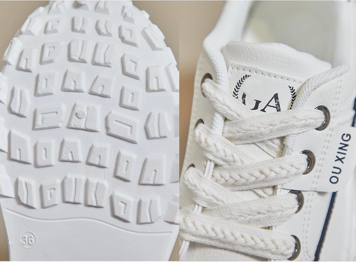 Women's Leather Platform Increasing Sneakers Fashion Chunky Lace Up Low Top Sports Trainers High Top Casual Non-Slip Walking Dad Shoes
