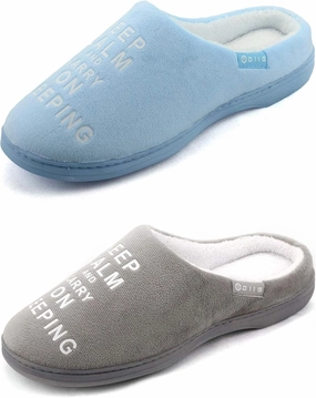 Women's Memory Foam Slippers Comfort Fuzzy Plush/Coral Fleece Lined Pink/Grey/Black House Shoes with Anti-Skid Sole, Indoor&Outdoor