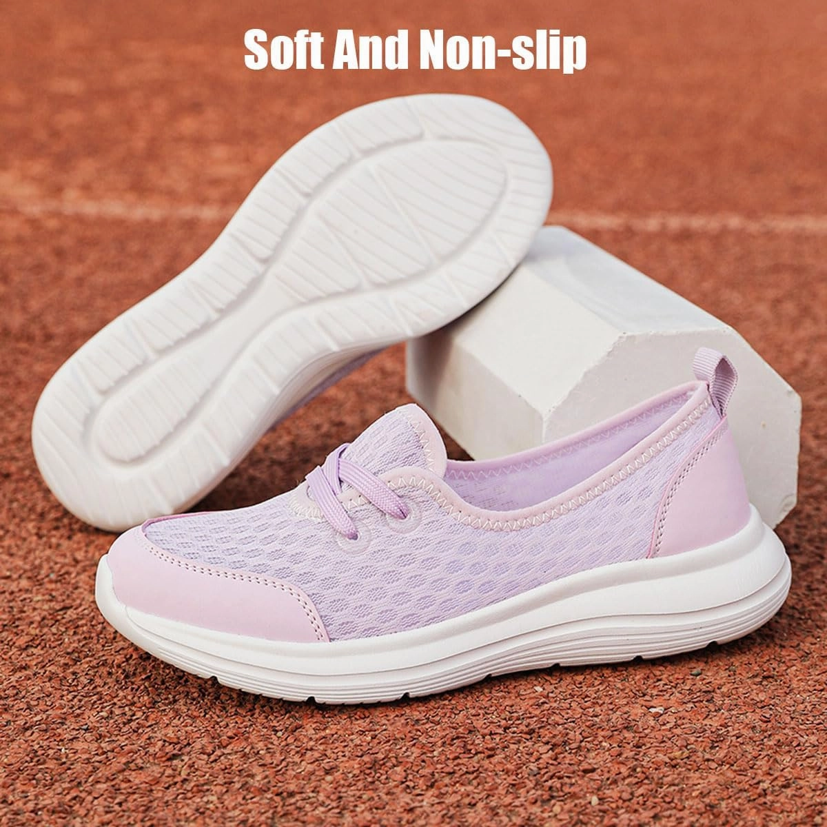 Women's Soft Sole Mesh Comfort Orthopedic Shoes, Casual Slip-on Shoes, Low-top Flat Arch Support Walking Shoes