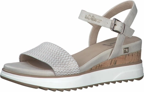 Women's Vegan Wedge Sandals, beige, 8.5 Women