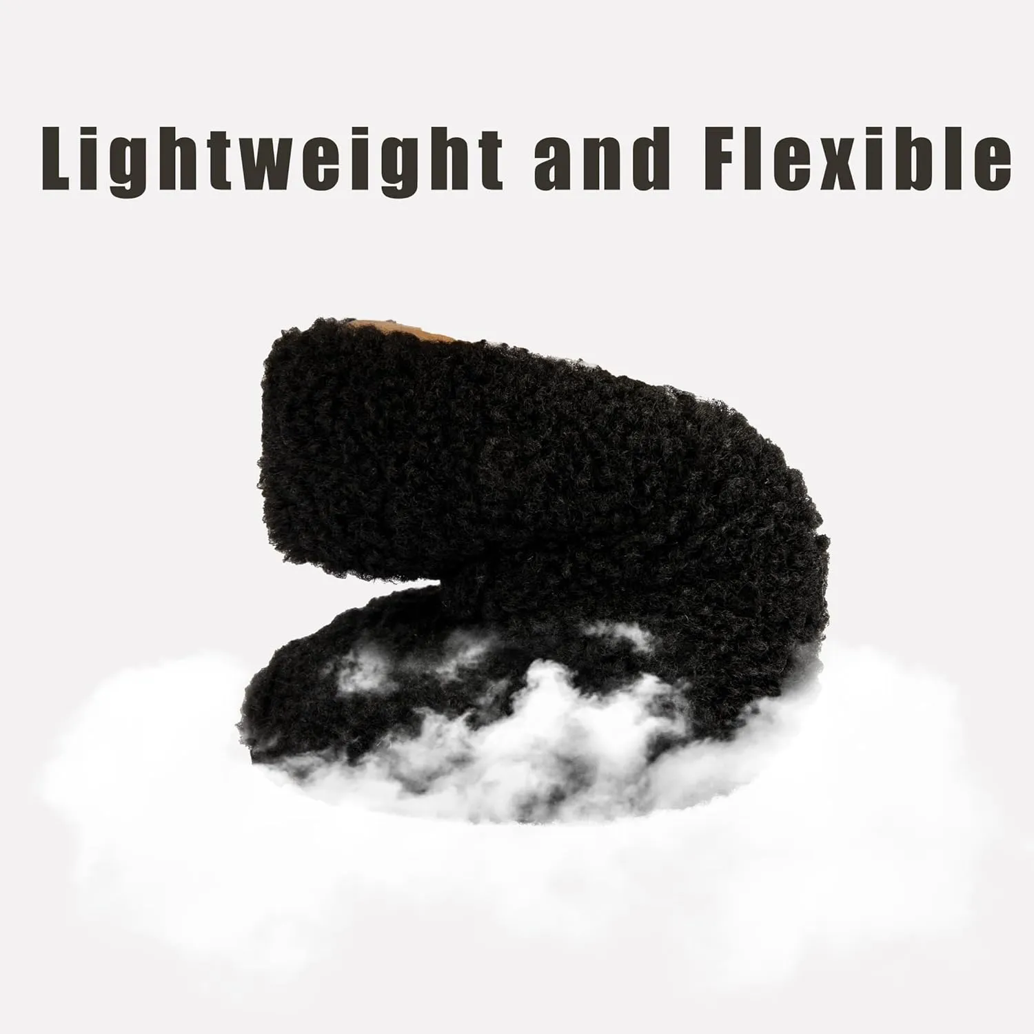 Women's House Slippers Lightweight Memory Foam House Shoes Cozy Closed Back Slippers with Curly Fleece for Indoor Outdoor