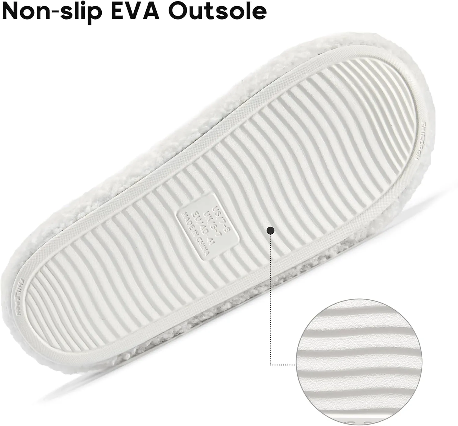 Women's House Slippers Open Toe Indoor Slippers Memory Foam House Shoes with Soft Fleece