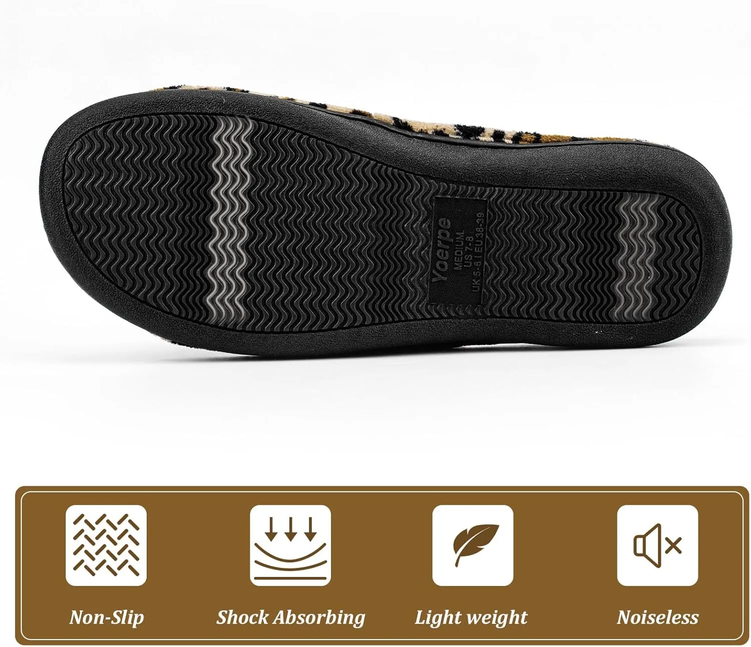 Women’s Orthotic Arch Support Slippers | Adjustable Hook-and-Loop Closure, Memory Foam, Foot Massage Beads, Non-Slip Rubber Sole | Plantar Fasciitis Relief | Indoor/Outdoor Comfort
