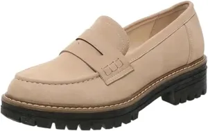 Womens Platform Chunky Penny Loafer Lug Sole Slip Comfortable Suede Dress Work Office Business Casual Shoes