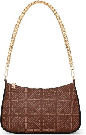 Women's Shoulder Handbags Chain Shoulder Brace for Women Bag Geometric Print Ladies Vacation Handbags Tote Purse,Multi1