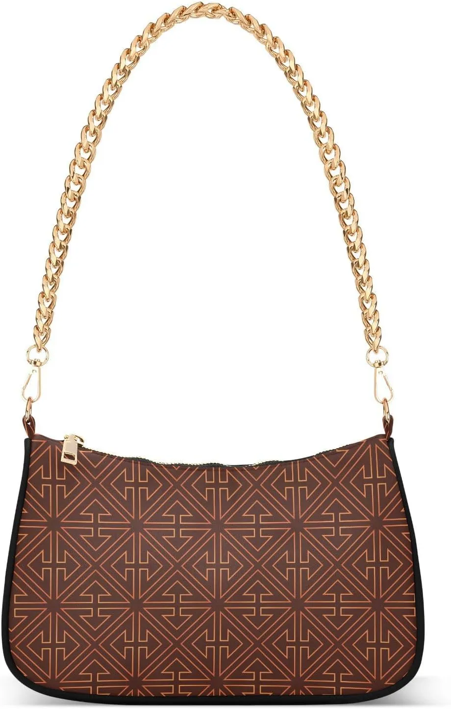 Women's Shoulder Handbags Chain Shoulder Brace for Women Bag Geometric Print Ladies Vacation Handbags Tote Purse,Multi1