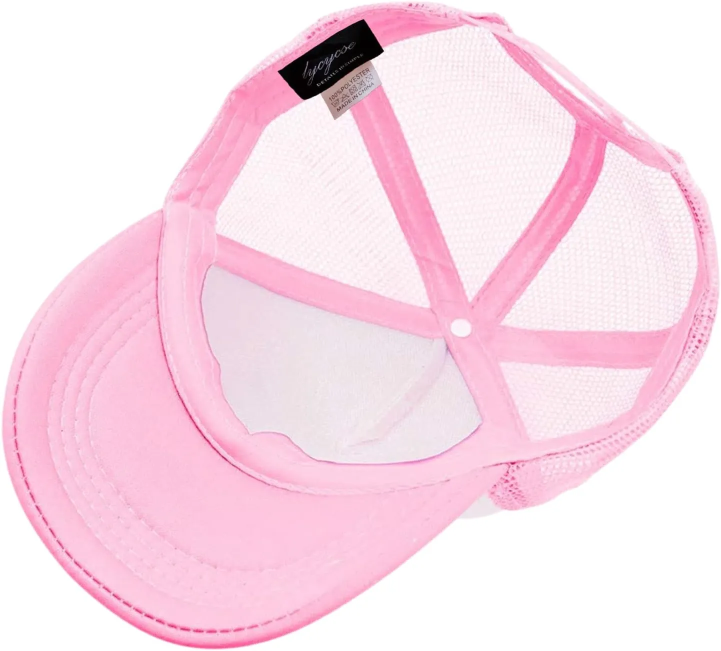 Womens Trucker Hat Mesh Neon Preppy Hats with Sequins Smile Patch Y2K Hat Retro Baseball Cap