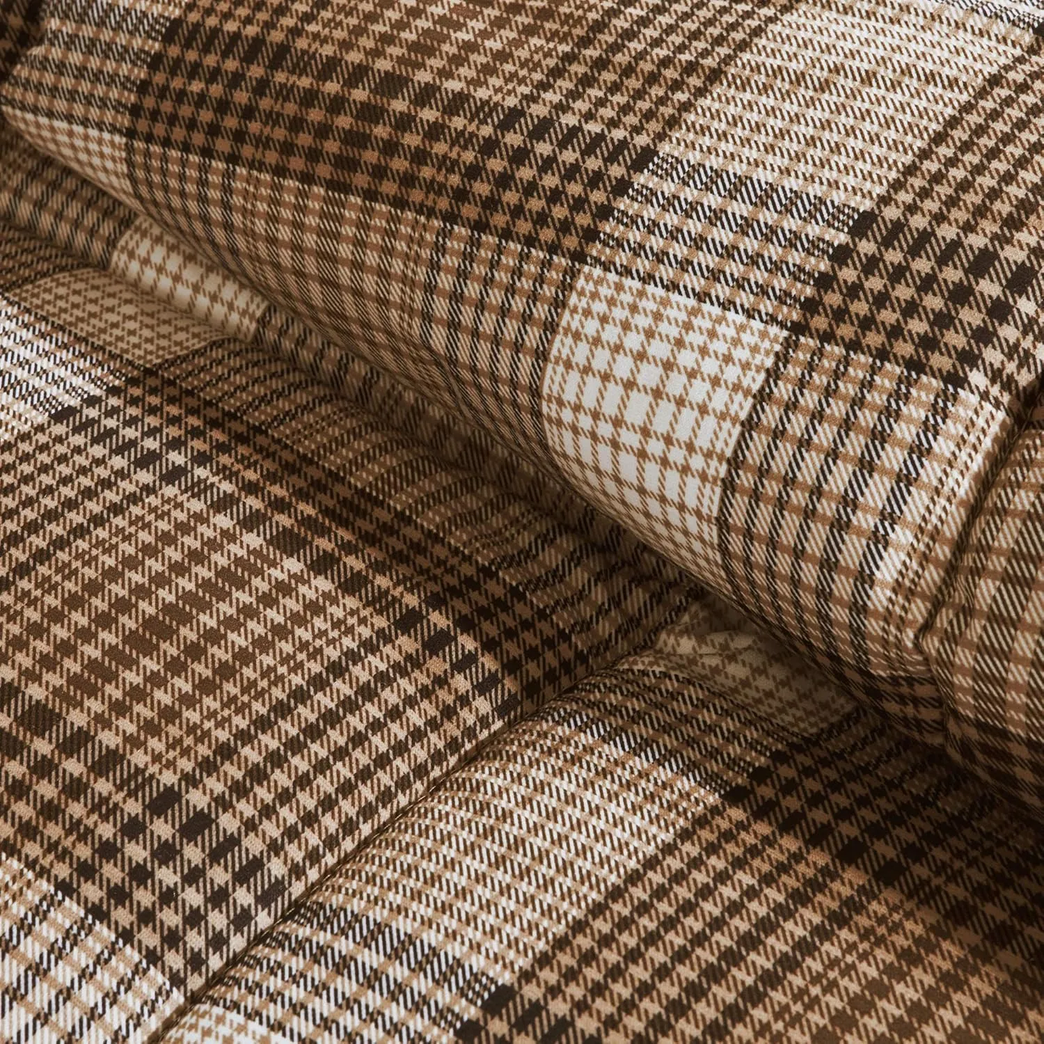 Woolrich Comforter Set, Cabin Lodge, Warm Cover for Colder Season, Modern Cottage-Inspired Down Alternative Ultra Soft Microfiber Bedding, Matching Sham, Plaid Brown King 3 Piece