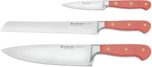 WÜSTHOF Classic Coral Peach 3-Piece Starter Knife Set