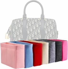 Xoppia Bag Organizer compatible with Dior Groove 25 Bag. Felt Insert Liner for Women Handbag. (Beige, Style A: Exposure)