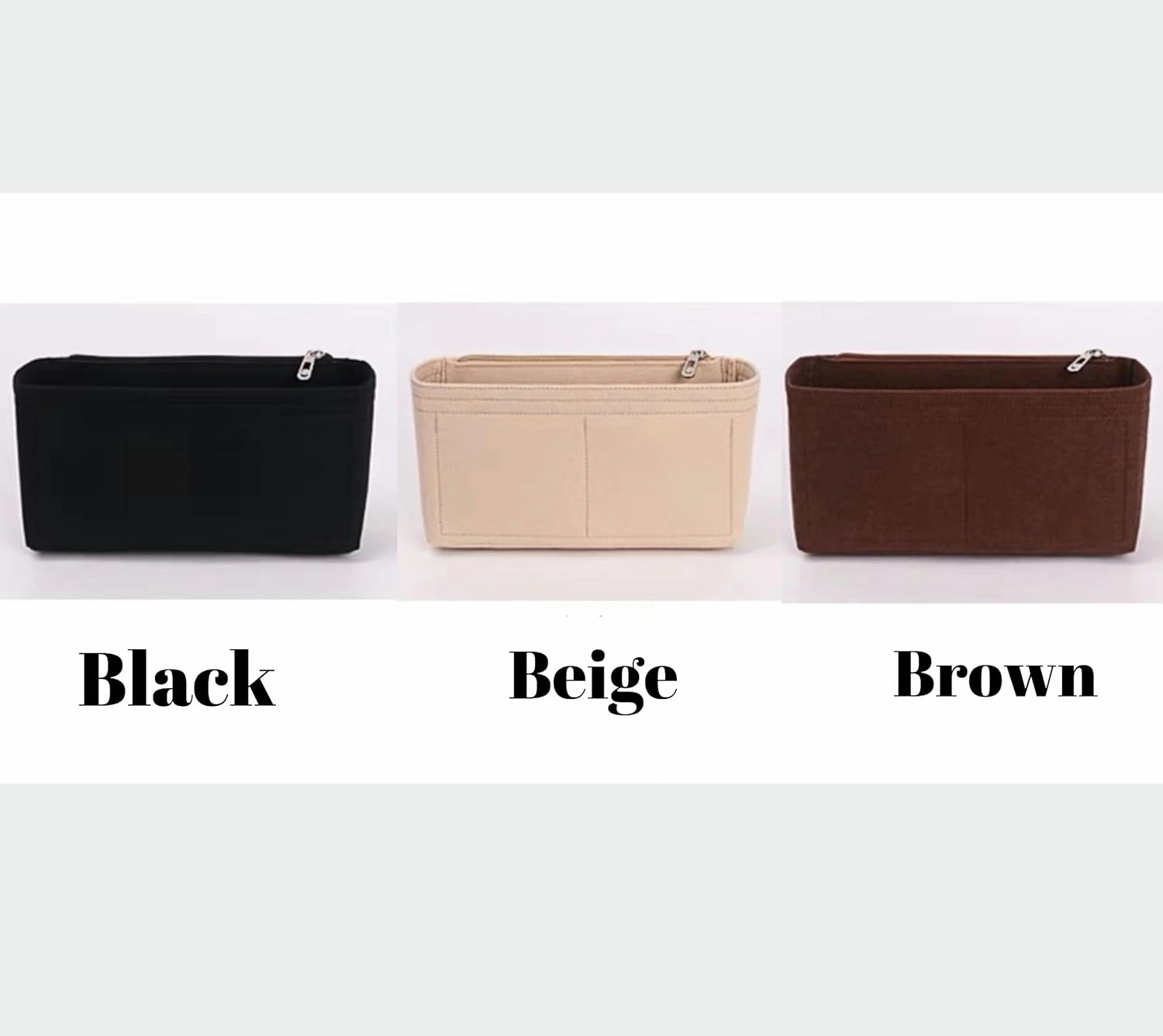 Xoppia Bag Organizer compatible with Dior Groove 25 Bag. Felt Insert Liner for Women Handbag. (Beige, Style A: Exposure)
