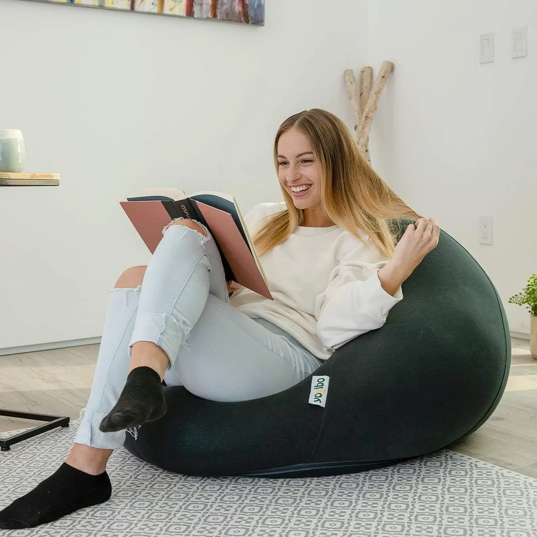Yogibo Pod X Small Bean Bag Lounger Chair for Adults and Teens with Filling, Soft, Plush, Comfy, Sensory Lounge Beanbag, Washable Cover, Coral