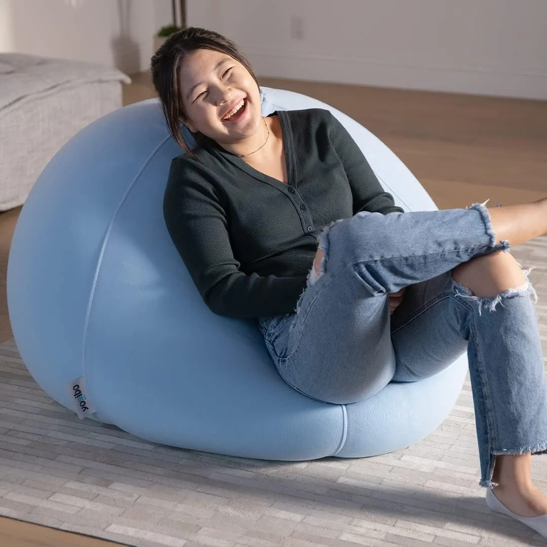 Yogibo Pod X Small Bean Bag Lounger Chair for Adults and Teens with Filling, Soft, Plush, Comfy, Sensory Lounge Beanbag, Washable Cover, Coral