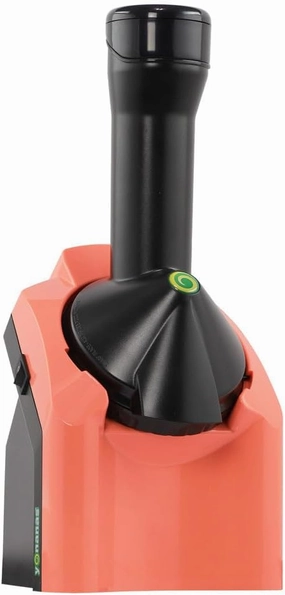 Yonanas 902CR Classic Vegan Non-Dairy Frozen Fruit Soft Serve Dessert Maker, BPA Free, Includes 36 Recipes, 200 Watts, Coral