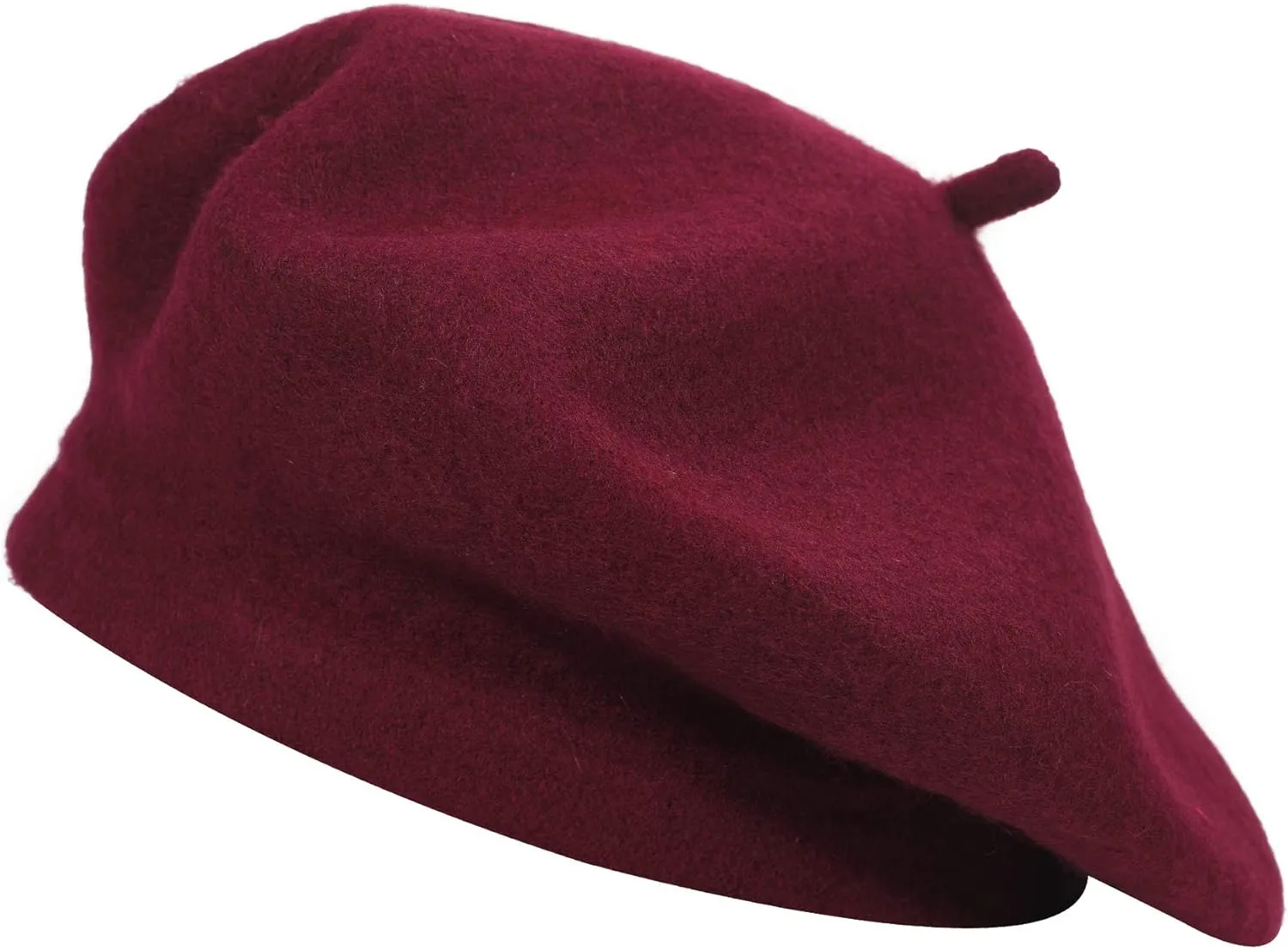 ZLYC Wool French Beret Hat Solid Color Beret Cap for Women Girls