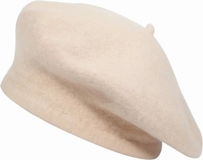 ZLYC Wool French Beret Hat Solid Color Beret Cap for Women Girls