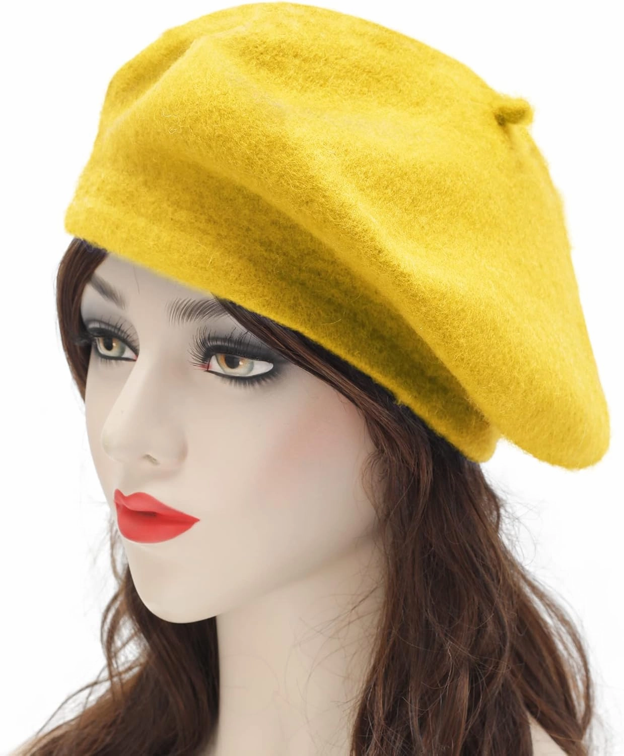 ZLYC Wool French Beret Hat Solid Color Beret Cap for Women Girls