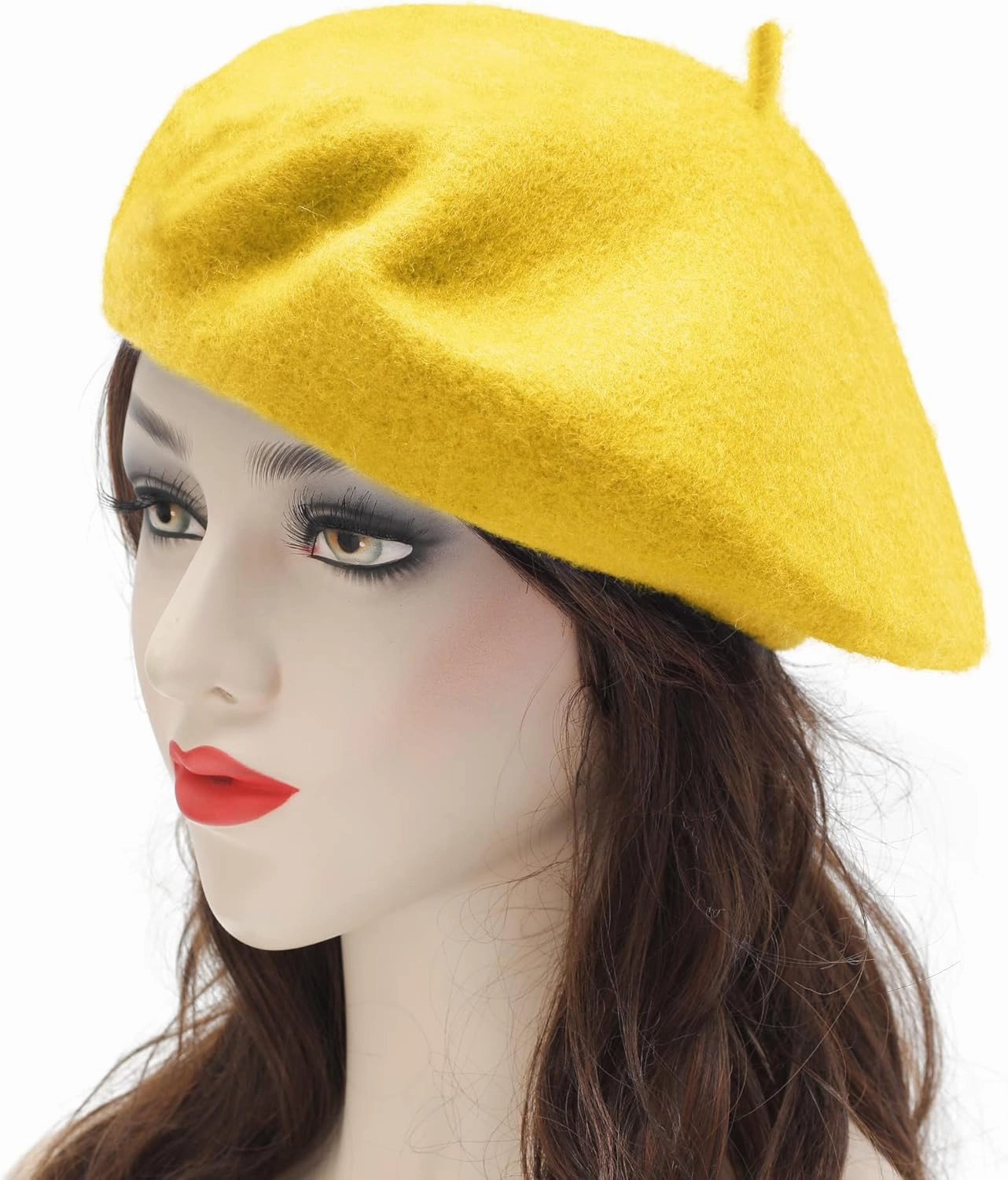 ZLYC Wool French Beret Hat Solid Color Beret Cap for Women Girls