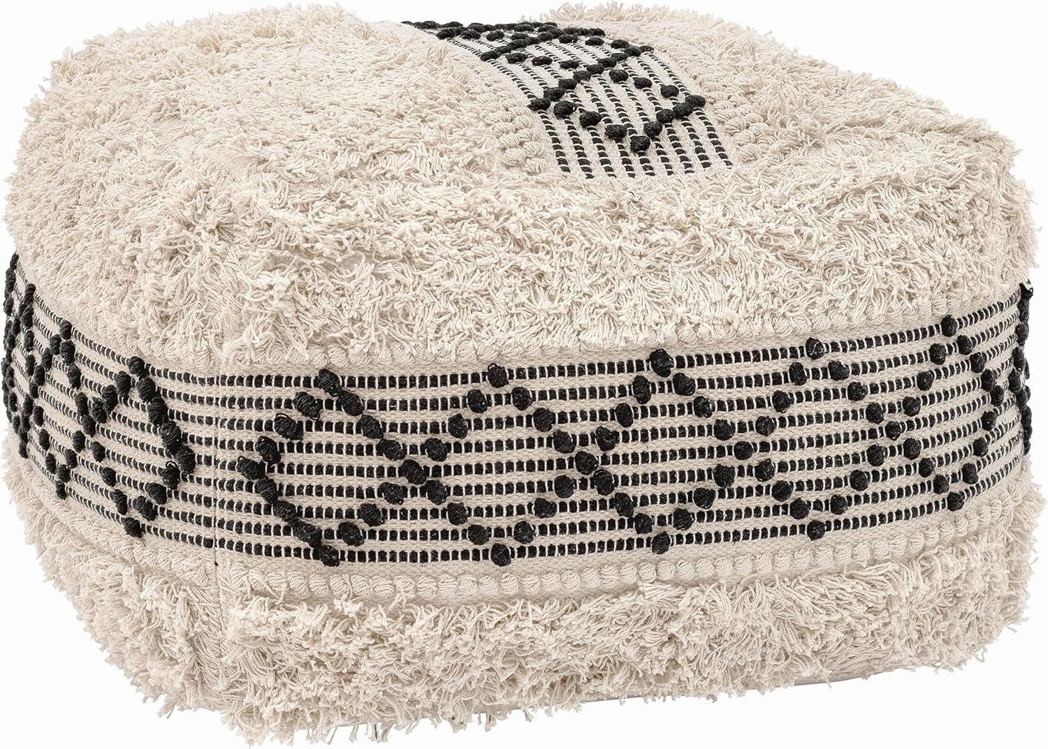 Zuo Pisco Ottoman Beige & Black